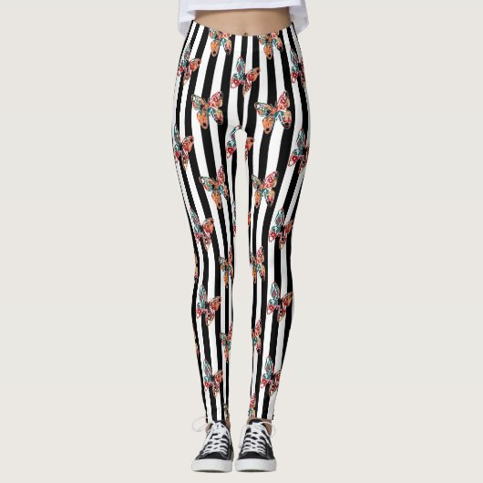Leggings Papillon multicolore (Devant)
