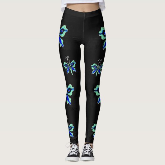 Leggings Papillon néon (Devant)