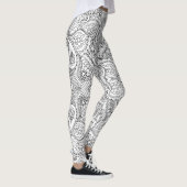 Leggings Papillon noir et blanc (Droite)