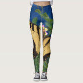 Leggings Papillon noir et jaune (Devant)