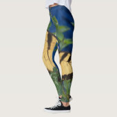 Leggings Papillon noir et jaune (Gauche)