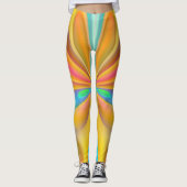 Leggings Papillon orange (Devant)