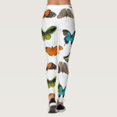 Leggings Papillon, papillons design transparent (modifier) (Dos)