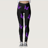 Leggings Papillon pourpre (Devant)