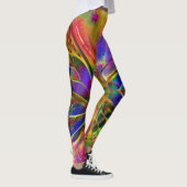 Leggings Papillon psychédélique et multicolore (Droite)