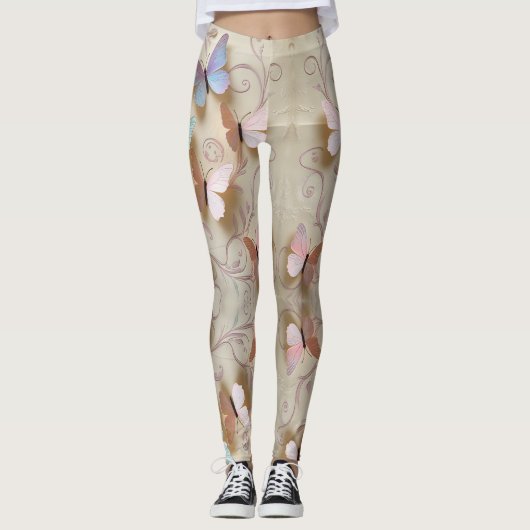 Leggings Papillon romantique (Devant)