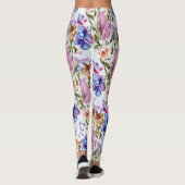 Leggings Papillon rose BLANC (Dos)