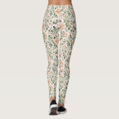 Leggings Papillon Rose Pâle Vert Menthe (Dos)