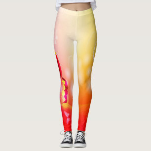 Leggings Papillon rouge