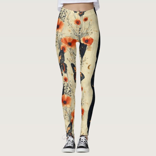 Leggings Papillon Sauvage Vintage (2) (Devant)