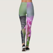 Leggings Papillon sur fleur (Dos)