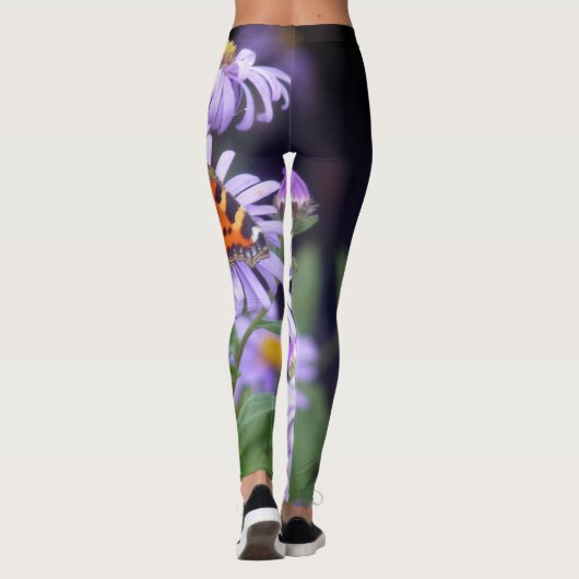 Leggings Papillon sur les fleurs (Dos)