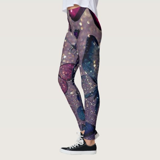 Leggings Papillon sur Parties scintillant (Gauche)