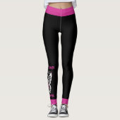 Leggings Papillon/Tribal...Cancer du sein (Devant)