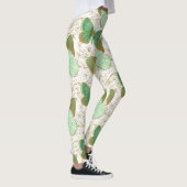 Leggings Papillon Vert Fleur Florale Fleurir (Droite)