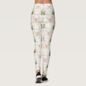 Leggings Papillon Vert Menthe Rose Blush (Dos)