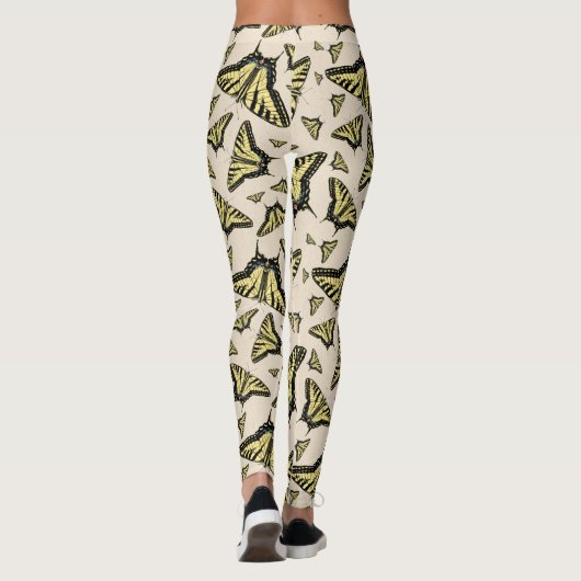 Leggings Papillons à queue jaune du sud-ouest partout (Dos)