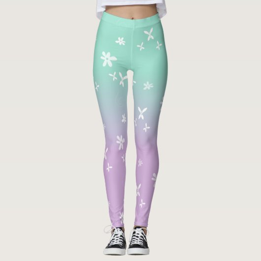 Leggings Papillons basiques - Pastels (Devant)