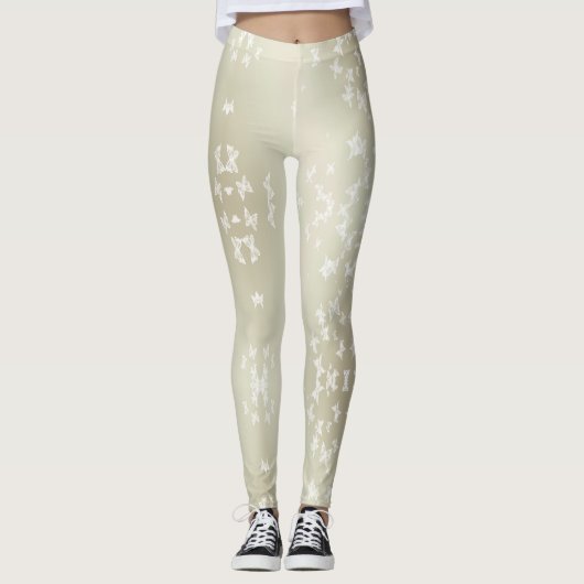 Leggings Papillons blancs (Devant)