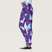 Leggings Papillons bleu clair (Gauche)