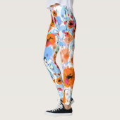 Leggings Papillons broyés : Texture florale Abstraite (Gauche)