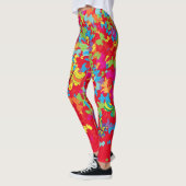 Leggings Papillons colorés 01.bw Rouge BG (Gauche)