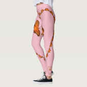 Leggings Papillons de passion rose coeur - Dansez avec moi (Gauche)