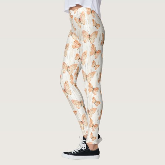 Leggings Papillons de pêche (Gauche)