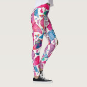 Leggings Papillons de ressort de Flutterby sur le blanc (Droite)