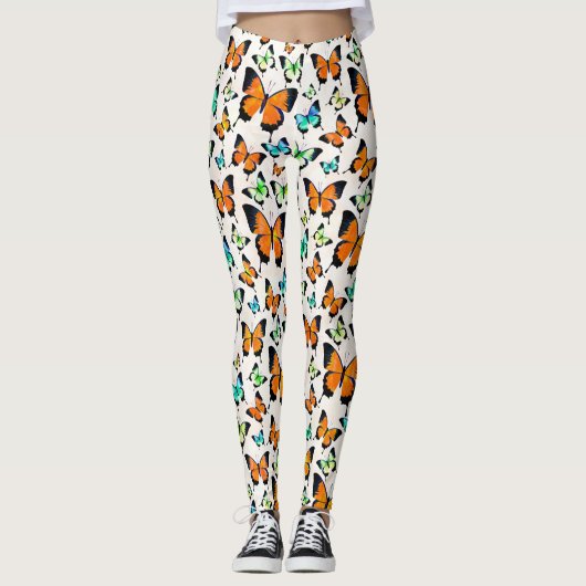 Leggings Papillons d'été (Devant)