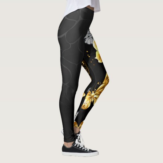 Leggings Papillons d'or et de blanc (Droite)