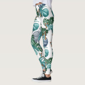 Leggings Papillons du Paradis/Tropical Turquoise Splash (Gauche)