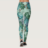 Leggings Papillons du Paradis/Tropical Turquoise Splash (Dos)