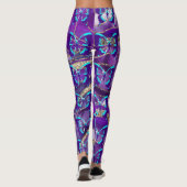 Leggings Papillons en violet (Dos)