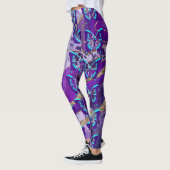 Leggings Papillons en violet (Gauche)