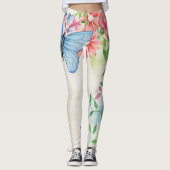Leggings Papillons et fleurs (Devant)