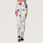 Leggings Papillons et marguerites (Dos)