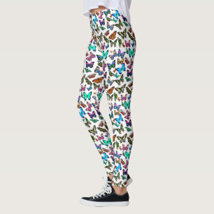 Leggings Papillons flottant par les guêtres des femmes