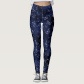 Leggings Papillons Glam Argent Pailletés (Devant)