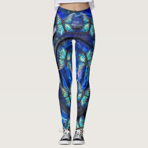Leggings Papillons Iridescents sur des pattes ondulées