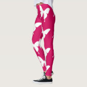 Leggings Papillons monarques roses (Gauche)