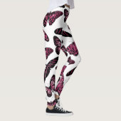 Leggings Papillons noir rose Fille Motif d'aquarelle (Droite)