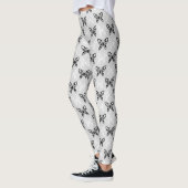 Leggings Papillons noirs et blancs (Gauche)