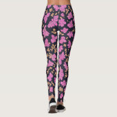 Leggings Papillons noirs Lululemon rose Floral (Dos)