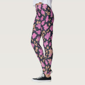 Leggings Papillons noirs Lululemon rose Floral (Gauche)