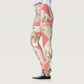 Leggings Papillons rose Patchwork sans couture (Gauche)