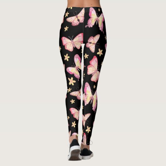 Leggings Papillons roses (Dos)