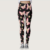 Leggings Papillons roses (Devant)
