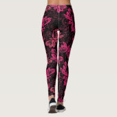 Leggings Papillons roses Neon (Dos)