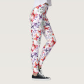Leggings Papillons rouges violets (Droite)